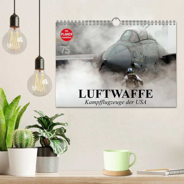 Produktbild: Luftwaffe. Kampfflugzeuge der USA (Wandkalender 2026 DIN A4 quer), CALVENDO Monatskalender