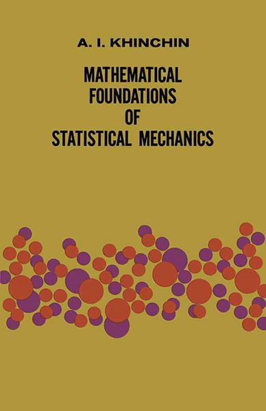 Produktbild: Mathematical Foundations of Statistical Mechanics