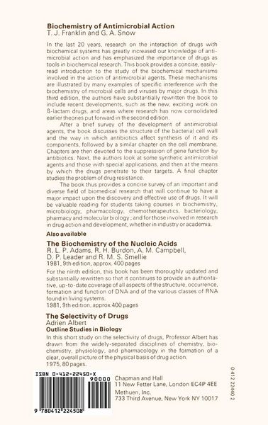 Produktbild: Biochemistry of Antimicrobial Action