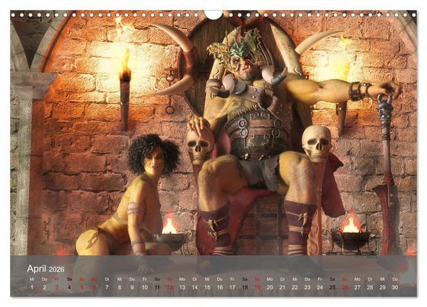 Produktbild: Welt der Orks (Wandkalender 2026 DIN A3 quer), CALVENDO Monatskalender
