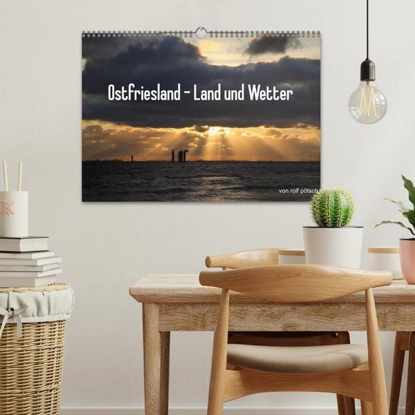 Produktbild: Ostfriesland - Land und Wetter (Wandkalender 2026 DIN A3 quer), CALVENDO Monatskalender