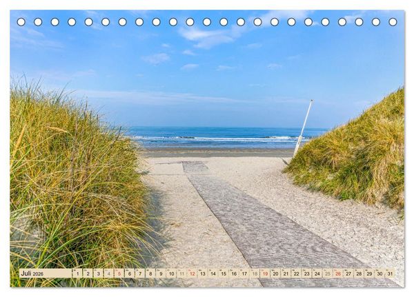 Produktbild: Norderney Spaziergang (Tischkalender 2026 DIN A5 quer), CALVENDO Monatskalender