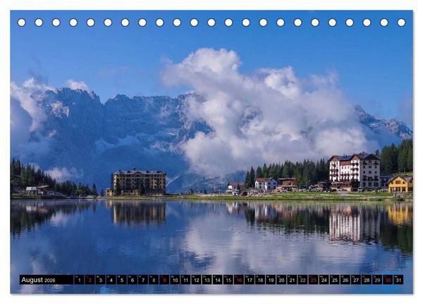 Produktbild: Die Dolomiten - Traumhafte Welt aus Stein (Tischkalender 2026 DIN A5 quer), CALVENDO Monatskalender