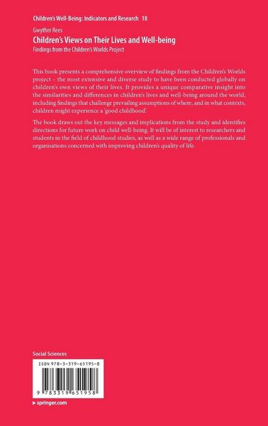 Produktbild: Children&rsquo;s Views on Their Lives and Well-being