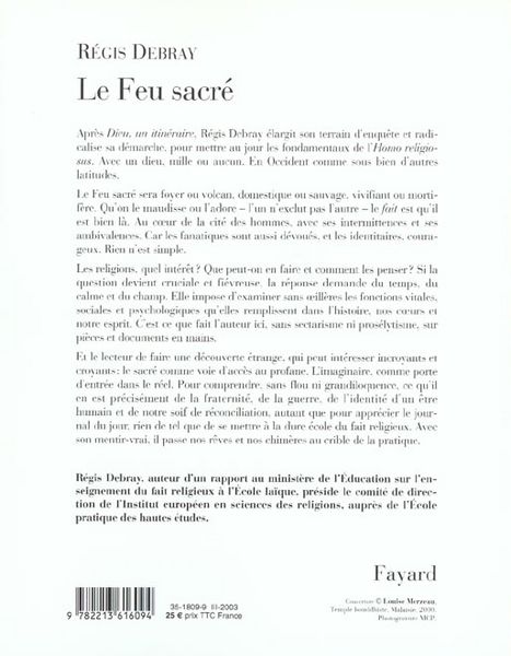 Produktbild: Le Feu Sacre ; Fonctions du Religieux