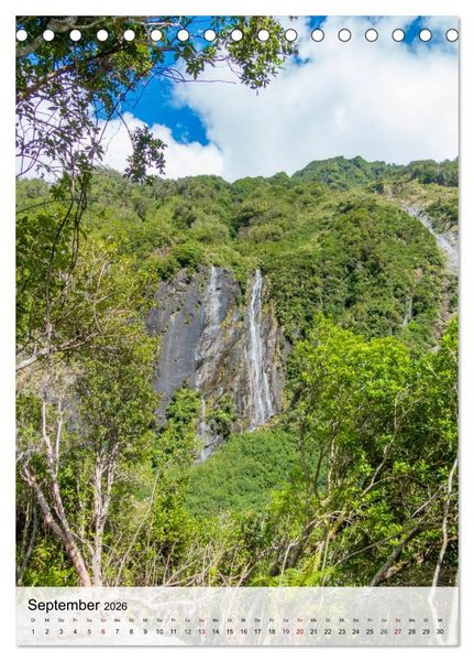 Produktbild: Neuseeland und die Cook Islands - Inseltr&auml;ume und Bergwelten (Tischkalender 2026 DIN A5 hoch), CALVENDO Monatskalender
