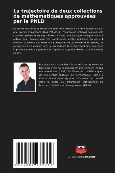Produktbild: La trajectoire de deux collections de math&eacute;matiques approuv&eacute;es par le PNLD