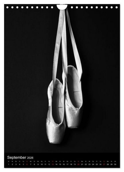 Produktbild: Ballett in Schwarzweiss (Wandkalender 2026 DIN A4 hoch), CALVENDO Monatskalender