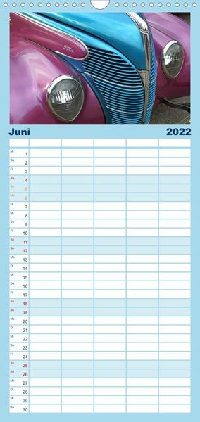 Produktbild: Familienplaner Classic Cars (Wandkalender 2022 , 21 cm x 45 cm, hoch)
