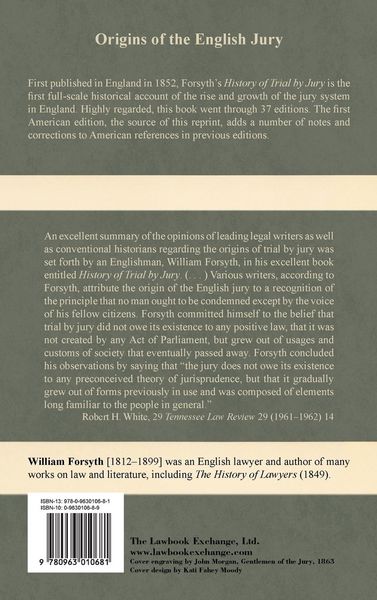 Produktbild: History of Trial by Jury