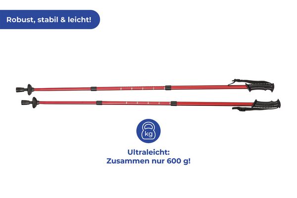Produktbild: Trekking-St&ouml;cke Teleskop, Wanderstock mit Anti-Schock-System