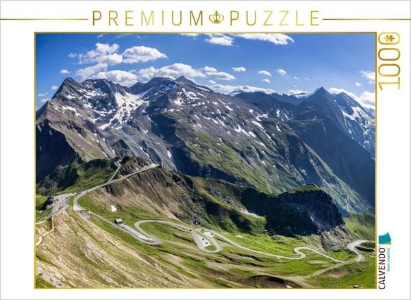 CALVENDO Puzzle Großglockner Hochalpenstraße vor den Gipfeln der Glocknergruppe | 1000 Teile Lege-Größe 64 × 48 cm Foto-Puzzle für glückliche Stunden