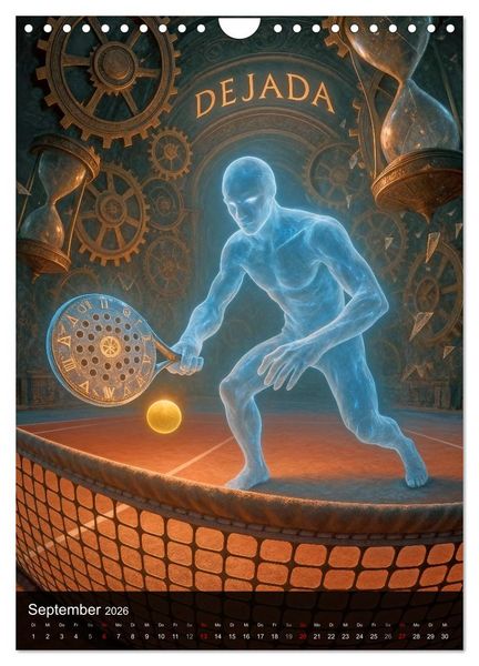 Produktbild: Padel G&ouml;tter (Wandkalender 2026 DIN A4 hoch), CALVENDO Monatskalender