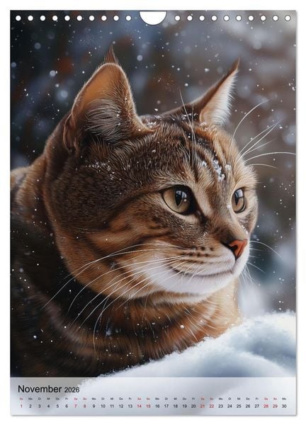 Produktbild: Katzen (Wandkalender 2026 DIN A4 hoch), CALVENDO Monatskalender