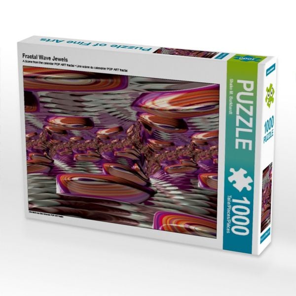 CALVENDO Puzzle Fractal Wave Jewels | 1000 Teile Lege-Größe 64x48cm Foto-Puzzle für glückliche Stunden