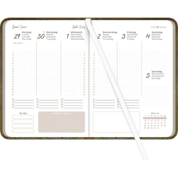 Produktbild: Lady Journal Klimt 2026 - Taschenkalender A6 (10,7x15,2 cm) - Weekly - 192 Seiten - Notiz-Buch - Termin-Planer - Alpha Edition