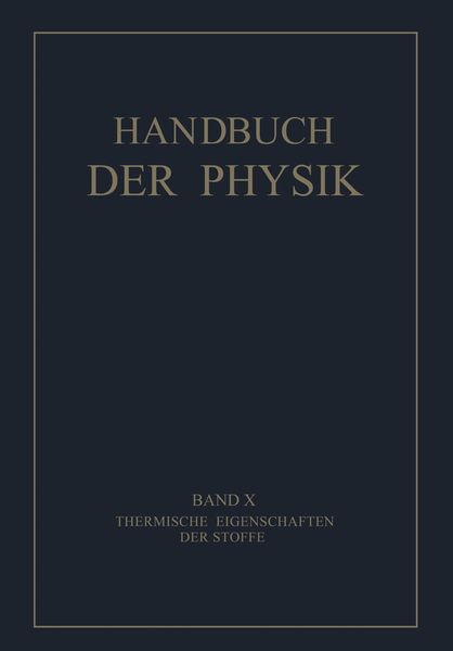 Produktbild: Thermische Eigenschaften der Stoffe