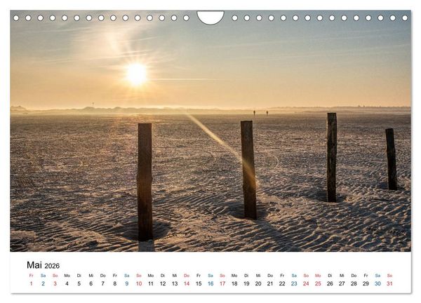 Produktbild: Lichtstimmungen in Sankt Peter-Ording (Wandkalender 2026 DIN A4 quer), CALVENDO Monatskalender