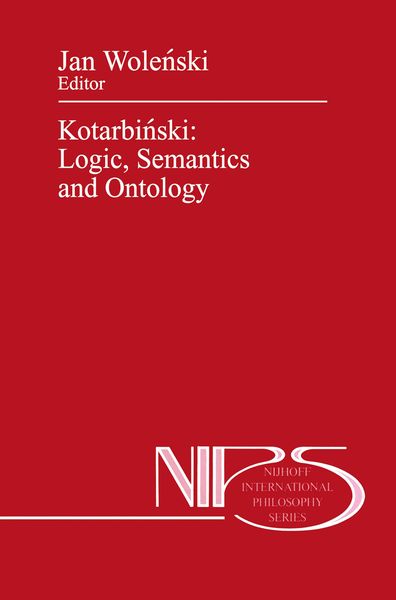 Produktbild: Kotarbiński: Logic, Semantics and Ontology