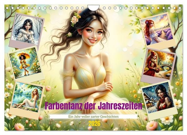 Produktbild: Farbentanz der Jahreszeiten (Wandkalender 2026 DIN A4 quer), CALVENDO Monatskalender