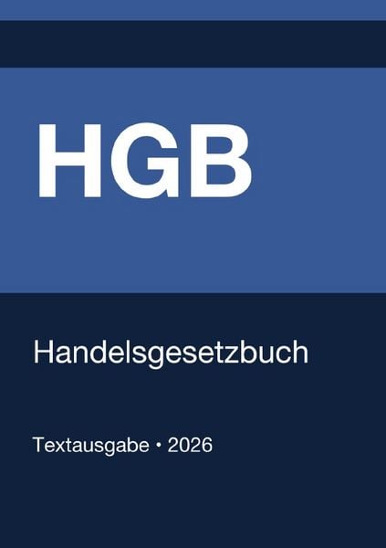 Produktbild: HGB - Handelsgesetzbuch (Deutschland) 2026