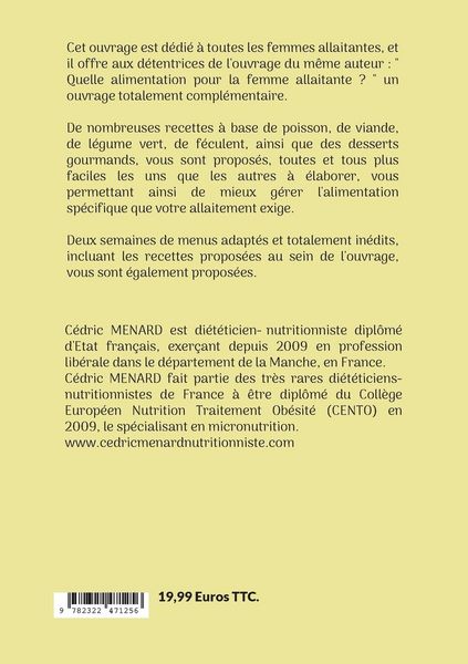Produktbild: Mes recettes faciles pour la femme allaitante.