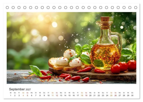 Produktbild: K&uuml;chenkalender - &Ouml;L-Welten (Tischkalender 2027 DIN A5 quer), CALVENDO Monatskalender