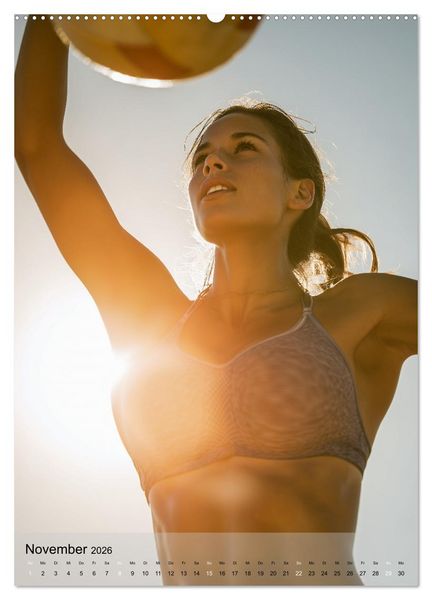 Produktbild: Frauen beim Beachvolleyball - Sonne, Sand, Bewegung (hochwertiger Premium Wandkalender 2026 DIN A2 hoch), Kunstdruck in Hochglanz