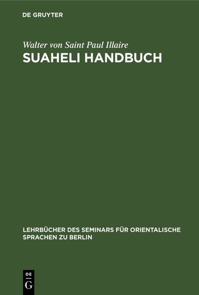 Produktbild: Suaheli Handbuch