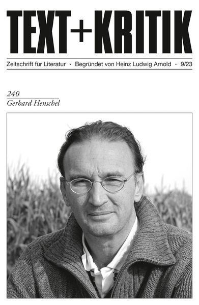 Produktbild: TEXT + KRITIK 240 - Gerhard Henschel