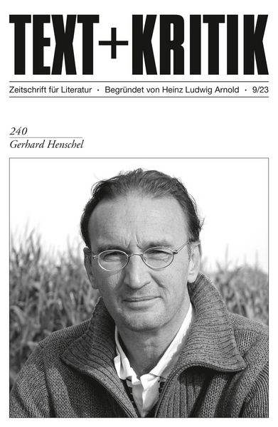 Produktbild: TEXT + KRITIK 240 - Gerhard Henschel