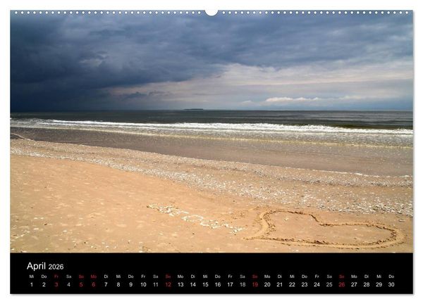 Produktbild: Usedom 2026 (Wandkalender 2026 DIN A2 quer), CALVENDO Monatskalender