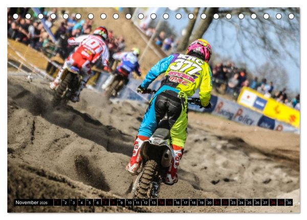 Produktbild: Motocross Racing 2026 (Tischkalender 2026 DIN A5 quer), CALVENDO Monatskalender