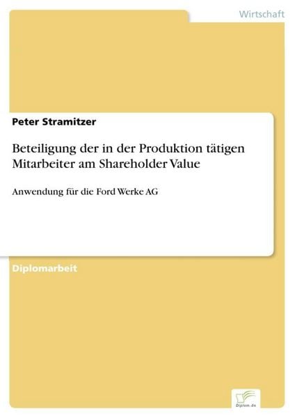 Produktbild: Beteiligung der in der Produktion t&auml;tigen Mitarbeiter am Shareholder Value