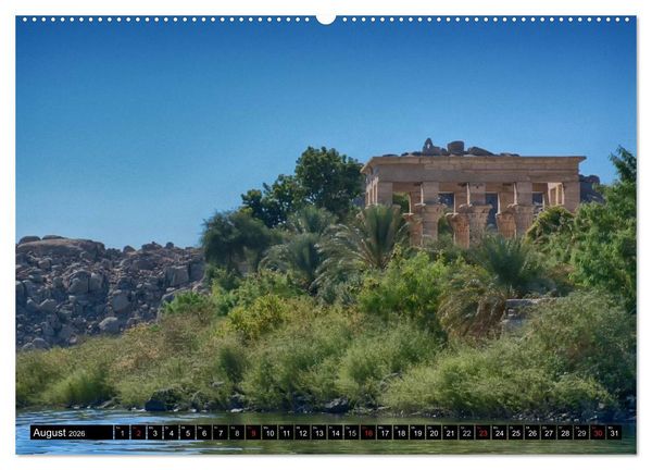 Produktbild: Abenteuer auf dem Nil. Eine Reise von Luxor nach Abu Simbel (hochwertiger Premium Wandkalender 2026 DIN A2 quer), Kunstdruck in Hochglanz