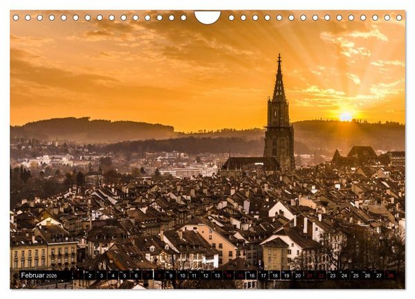 Produktbild: Die sch&ouml;nsten Ansichten der Schweiz (Wandkalender 2026 DIN A4 quer), CALVENDO Monatskalender
