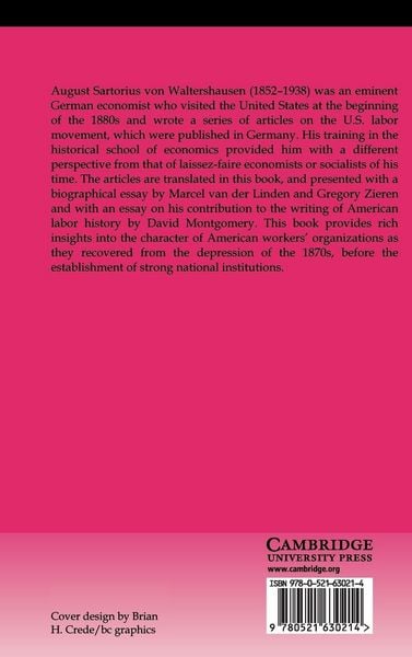 Produktbild: The Workers' Movement in the United States, 1879-1885