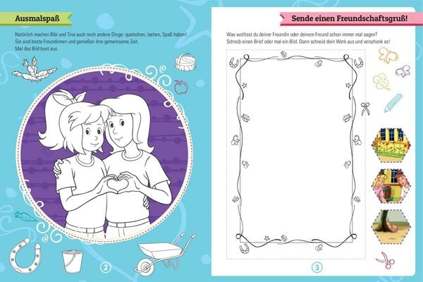 Produktbild: Bibi & Tina Mein &Uuml;berraschungs-R&auml;tselbuch I Ab 5 Jahren