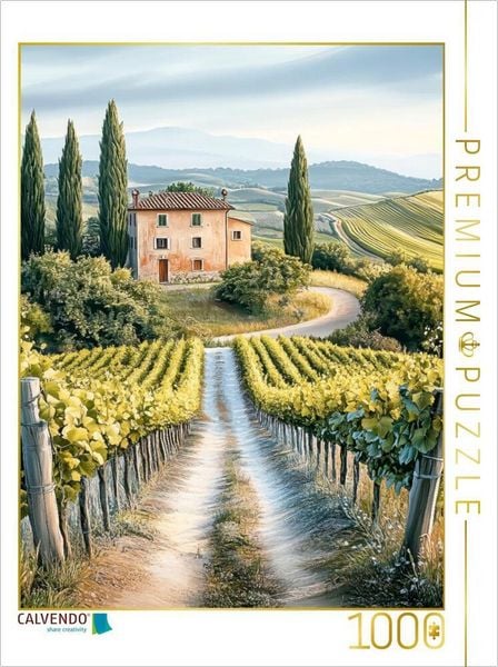 CALVENDO Puzzle Weinberge - wohin man schaut | 1000 Teile Lege-Größe 64x48cm Foto-Puzzle für glückliche Stunden