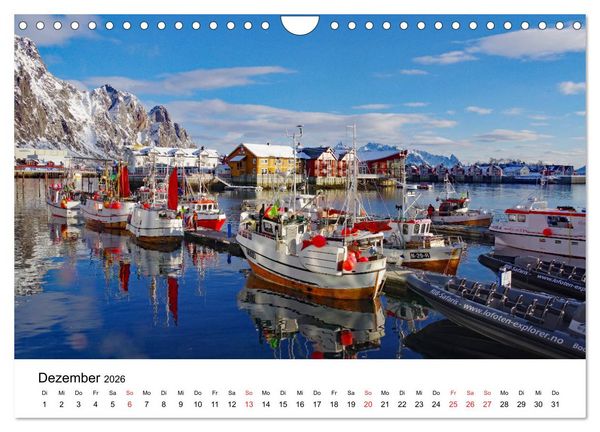 Produktbild: Norwegen 2026 - vom Fjord zum Fjell (Wandkalender 2026 DIN A4 quer), CALVENDO Monatskalender