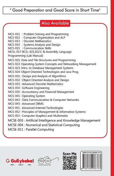 Produktbild: MCS-033 Advanced Discrete Mathematics