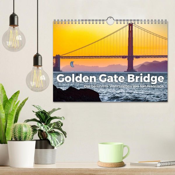 Produktbild: Golden Gate Bridge - Das ber&uuml;hmte Wahrzeichen von San Francisco. (Wandkalender 2026 DIN A4 quer), CALVENDO Monatskalender