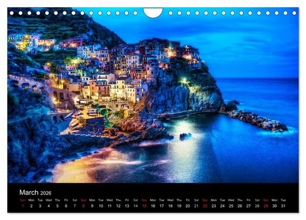 Produktbild: Magical Tuscany and Liguria (Wall Calendar 2026 DIN A4 landscape), CALVENDO 12 Month Wall Calendar