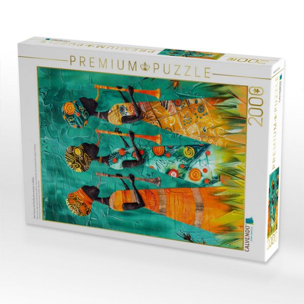 Produktbild: CALVENDO Puzzle Drei Frauen mit Musikinstrumenten in Afrika | 2000 Teile Lege-Gr&ouml;&szlig;e 90x67cm Foto-Puzzle f&uuml;r gl&uuml;ckliche Stunden
