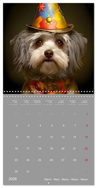 Produktbild: If dogs were humans (Wall Calendar 2026 12 &times; 12 Inch) CALVENDO 12 Month Wall Calendar