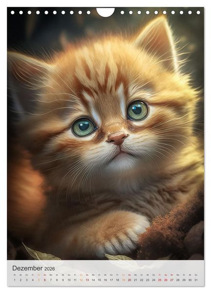 Produktbild: S&uuml;&szlig;e Katzenkinder (Wandkalender 2026 DIN A4 hoch), CALVENDO Monatskalender