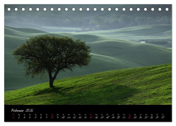 Produktbild: Licht der Toscana (Tischkalender 2026 DIN A5 quer), CALVENDO Monatskalender