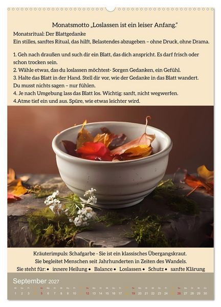 Produktbild: ALLTAGSMAGIE Ein Jahr voller kleiner Rituale (hochwertiger Premium Wandkalender 2027 DIN A2 hoch), Kunstdruck in Hochglanz