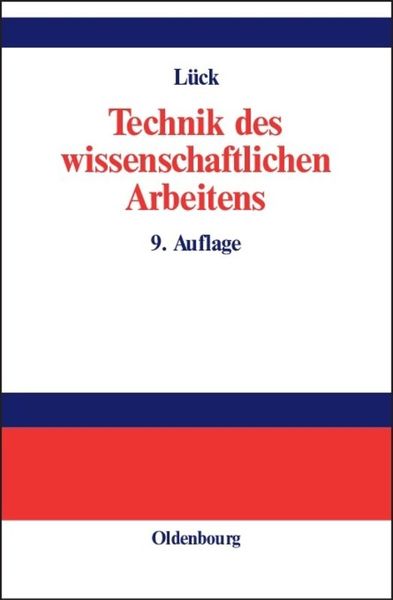 Produktbild: Technik des wissenschaftlichen Arbeitens
