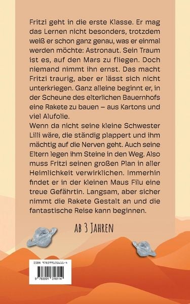 Produktbild: Die Reise zum Mars &ndash; Etwas zum L&auml;cheln und zum Tr&auml;umen